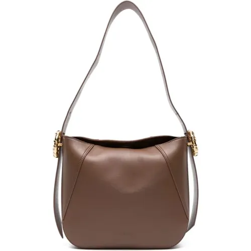 Melodie Leather Shoulder Bag , female, Sizes: ONE SIZE - Lanvin - Modalova