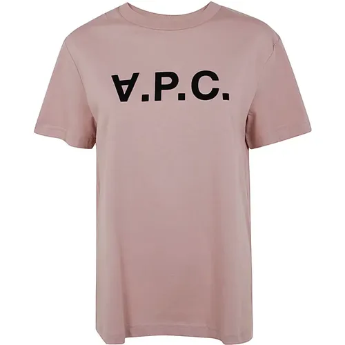 Rose Dark Navy VPC T-Shirt , Damen, Größe: M - A.p.c. - Modalova