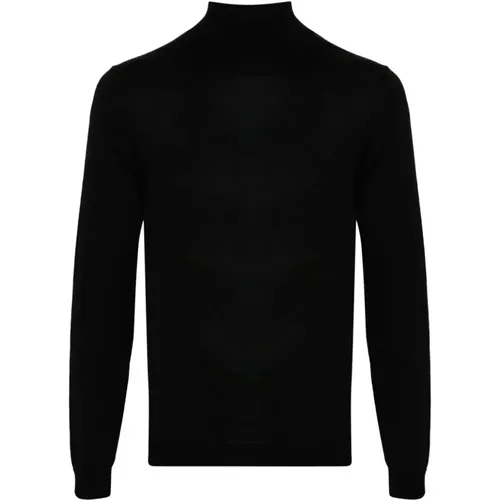 Turtlenecks, male, , Size: 3XL Luxurious Turtleneck Sweater Nero - Roberto Collina - Modalova