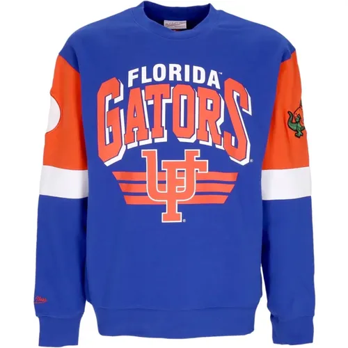 Sweatshirts, male, , Size: XL Florida Gators Crewneck Sweatshirt - Mitchell & Ness - Modalova