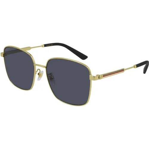 Sunglasses Gg0852Sk 002 gold gold grey , female, Sizes: 58 MM - Gucci - Modalova