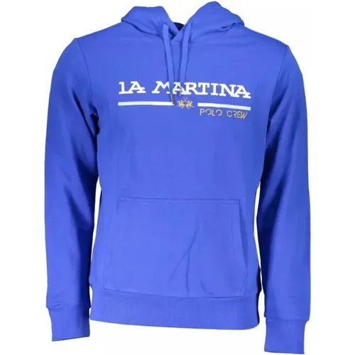 Hoodies, male, , Size: XL embroidered hoodie sweatshirt - LA MARTINA - Modalova