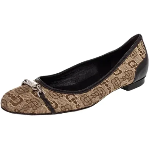 Pre-owned Flats, female, , Size: 9 US Pre-owned Leather flats - Gucci Vintage - Modalova