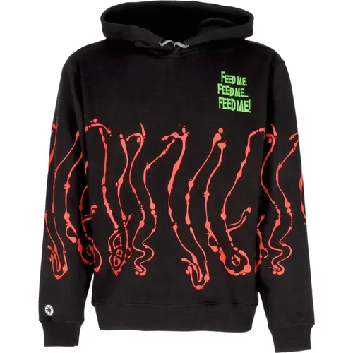 Schwarzer Dripper Hoodie Langarm , Herren, Größe: XS - Octopus - Modalova