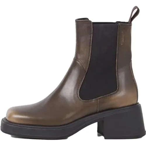 Moderne Chelsea Stiefel Blockabsatz Leder - Vagabond Shoemakers - Modalova