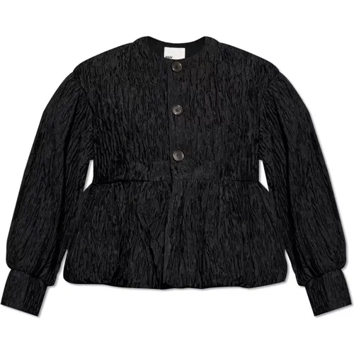 Jacket with creased effect , female, Sizes: S - Comme des Garçons - Modalova