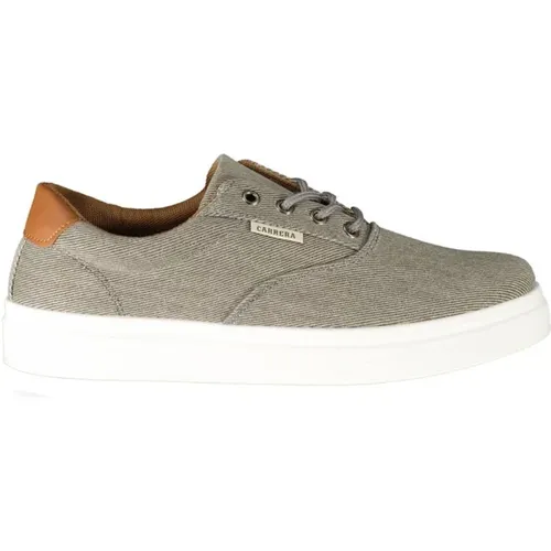 Grey Polyester Sneaker with Contrast Details , male, Sizes: 6 UK, 9 UK, 8 UK, 11 UK, 7 UK, 10 UK - Carrera - Modalova