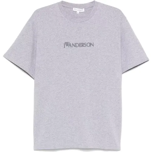 T-Shirts, male, , Size: S Grey T-shirts and Polos - JW Anderson - Modalova