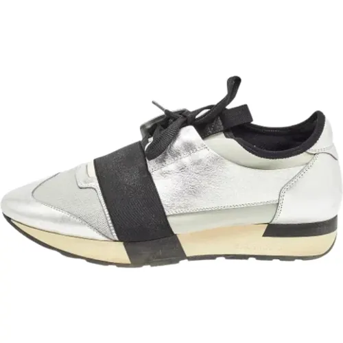 Pre-owned Sneakers, female, , Size: 10 US Pre-owned Leather sneakers - Balenciaga Vintage - Modalova