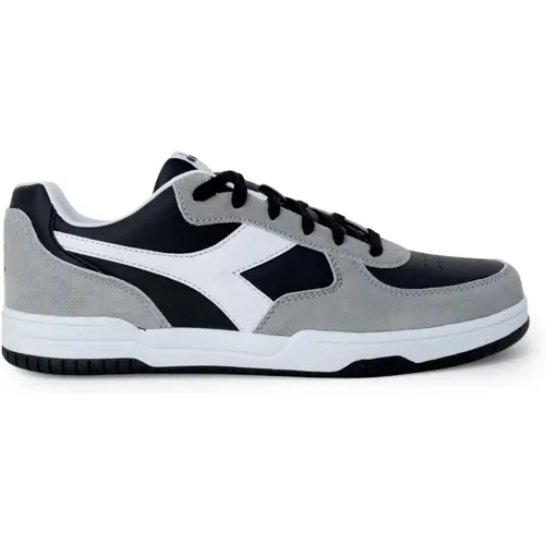 Sneakers, male, , Size: 9 US Grey Lace-Up Mens Sneakers - Diadora - Modalova