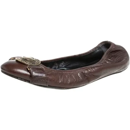 Pre-owned Flats, female, , Size: 9 US Pre-owned Leather flats - Burberry Vintage - Modalova