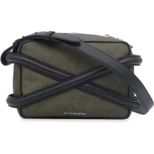 Harness Camera Bag in Khaki , female, Sizes: ONE SIZE - alexander mcqueen - Modalova