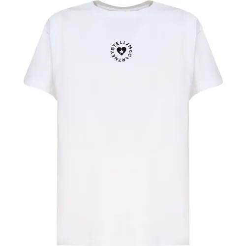 Bio-Baumwolle Weiße T-Shirts und Polos - Stella Mccartney - Modalova