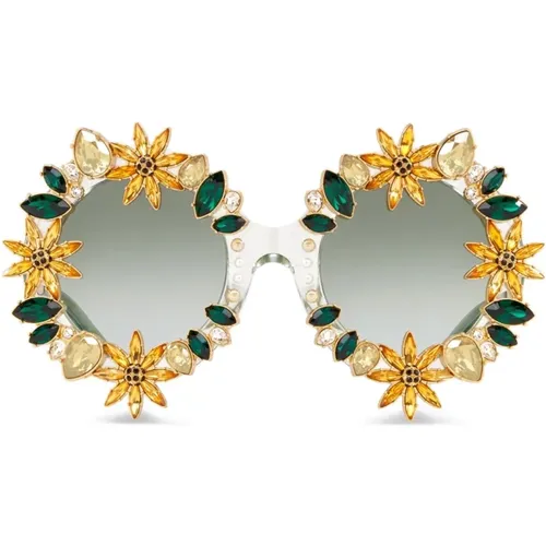 Womens Accessories Sunglasses Gold Ss22 , female, Sizes: ONE SIZE - Dolce & Gabbana - Modalova