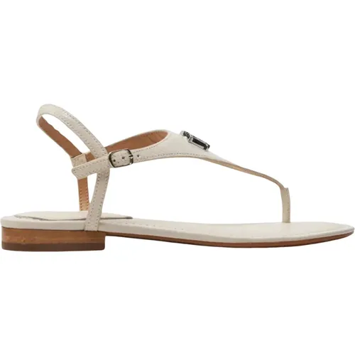 Weiße Sandalen für Frauen , Damen, Größe: 40 EU - Ralph Lauren - Modalova