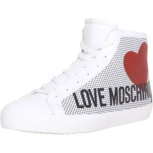 Sneakers, female, , Size: 8 US High Top Sneakers - Love Moschino - Modalova