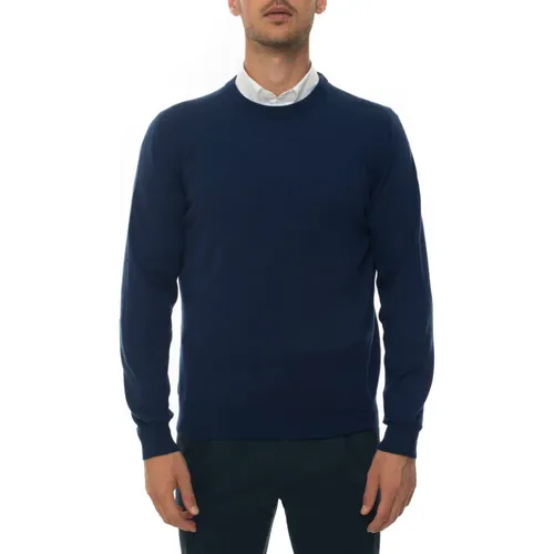 Cashmere Knitwear, male, , Size: L Handmade Cashmere Round-neck Pullover - Kiton - Modalova
