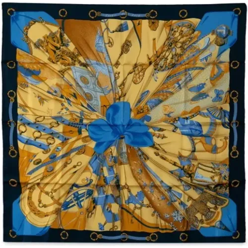 Pre-owned Scarves, female, , Size: ONE SIZE Pre-owned Silk scarves - Hermès Vintage - Modalova