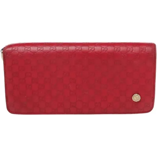 Pre-owned Wallets, female, , Size: ONE SIZE Pre-owned Leather wallets - Gucci Vintage - Modalova