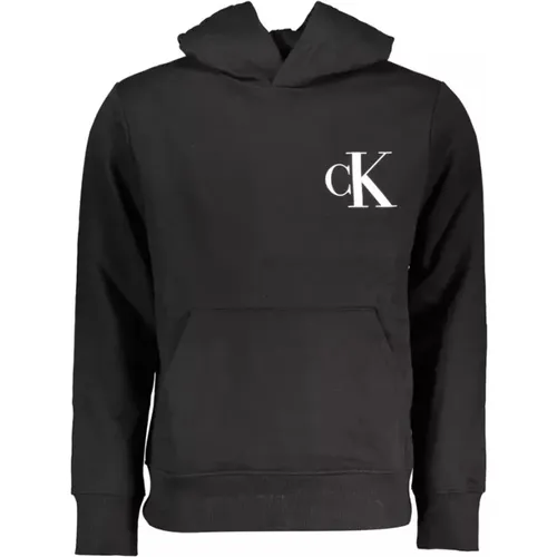 Hoodies, male, , Size: 2XL Cotton Hooded Sweatshirt - Calvin Klein - Modalova