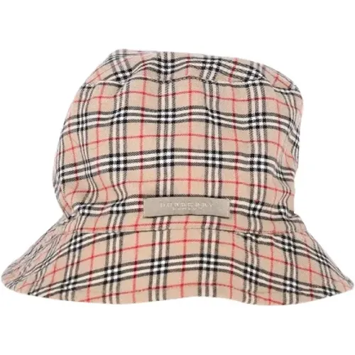 Pre-owned Cotton hats , female, Sizes: ONE SIZE - Burberry Vintage - Modalova