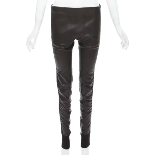 Pre-owned Leather bottoms , female, Sizes: L - Balenciaga Vintage - Modalova