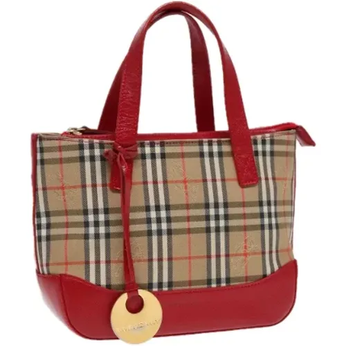 Pre-owned Tote Bags, female, , Size: ONE SIZE Pre-owned Canvas handbags - Burberry Vintage - Modalova