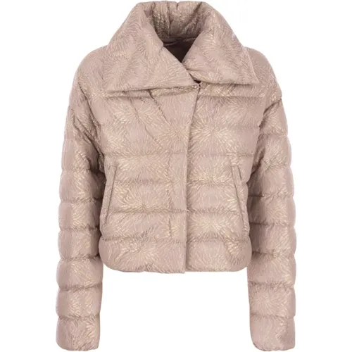 Down Jackets, female, , Size: M Lace Resort Bomber Jacket - Herno - Modalova