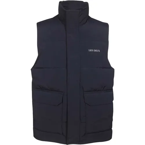 Field Vest mit durchgehendem Reißverschluss , Herren, Größe: 2XL - Les Deux - Modalova