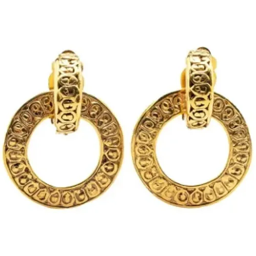 Pre-owned Jewellery, female, , Size: ONE SIZE Pre-owned Metal earrings - Chanel Vintage - Modalova