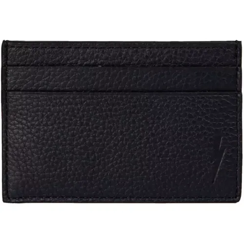 Wallets & Cardholders, male, , Size: ONE SIZE Leather Card Holder Wallet - Neil Barrett - Modalova