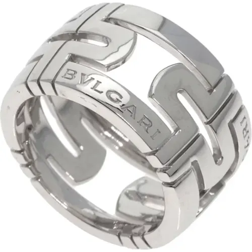 Pre-owned Jewellery, female, , Size: ONE SIZE Pre-owned Silver rings - Bvlgari Vintage - Modalova