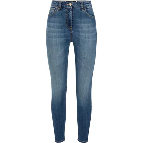 Slim-Fit Jeans , female, Sizes: W30 - Elisabetta Franchi - Modalova