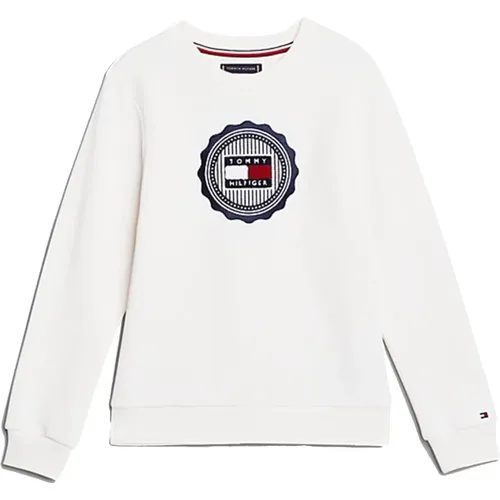 Bestickter Strickpullover - Tommy Hilfiger - Modalova