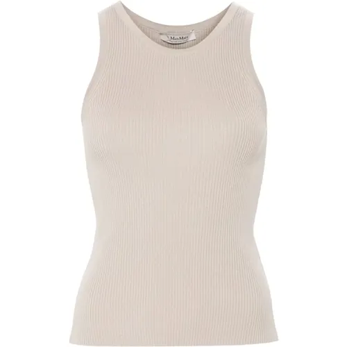 Beiger Strickärmelloses Top - Max Mara - Modalova