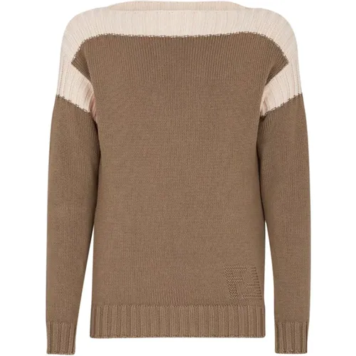 Cotton Cashmere Sweater Aw23 , male, Sizes: L, S, M - Fendi - Modalova