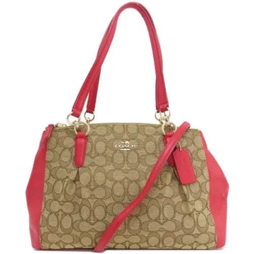 Pre-owned Tote Bags, female, , Size: ONE SIZE Pre-owned Canvas handbags - Coach Pre-owned - Modalova