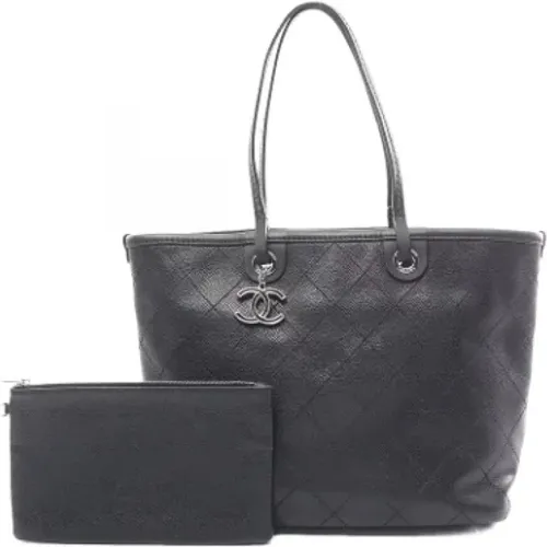 Pre-owned Tote Bags, female, , Size: ONE SIZE Pre-owned Leather shoulder-bags - Chanel Vintage - Modalova