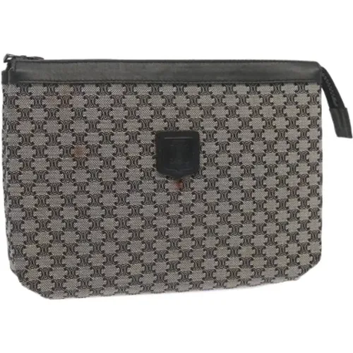 Pre-owned Clutches, female, , Size: ONE SIZE Pre-owned Canvas clutches - Celine Vintage - Modalova