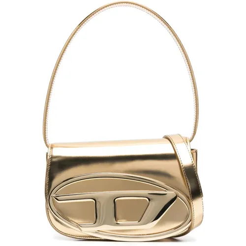 Gold Shoulder Bag 1DR , female, Sizes: ONE SIZE - Diesel - Modalova