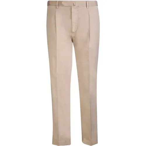 Satin Cotton Trousers Ss24 , male, Sizes: L, S, M, 2XL, XL - Dell'oglio - Modalova