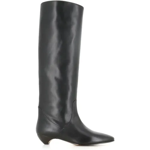 Leather Boots with Pointed Toe , female, Sizes: 5 UK, 4 1/2 UK, 5 1/2 UK, 4 UK, 6 UK - Le Monde Beryl - Modalova