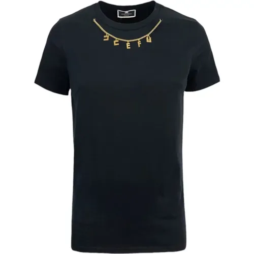 Stylish T-Shirt for Women , female, Sizes: XS - Elisabetta Franchi - Modalova