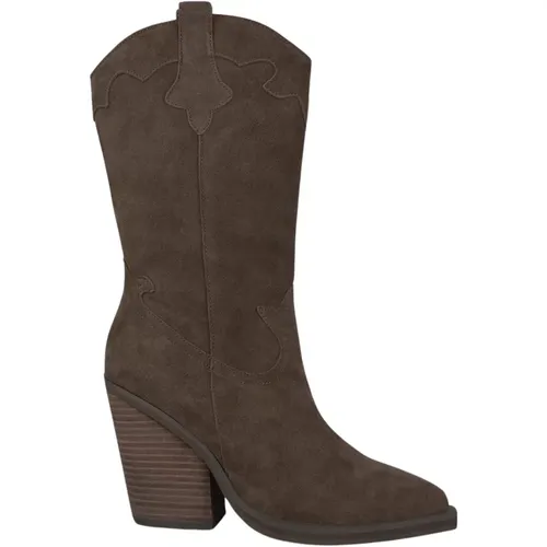 Womens Leather Cowboy Boots , female, Sizes: 5 UK, 6 UK - Alma en Pena - Modalova