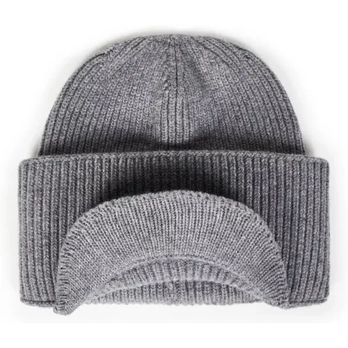 Beanies, female, , Size: ONE SIZE Grey Hats Caps for Women Aw23 - Laneus - Modalova