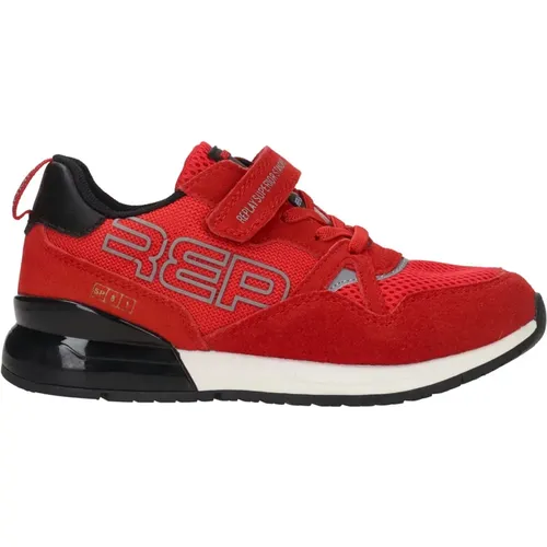Rote Shoot Sneakers mit Klettverschluss - Replay - Modalova