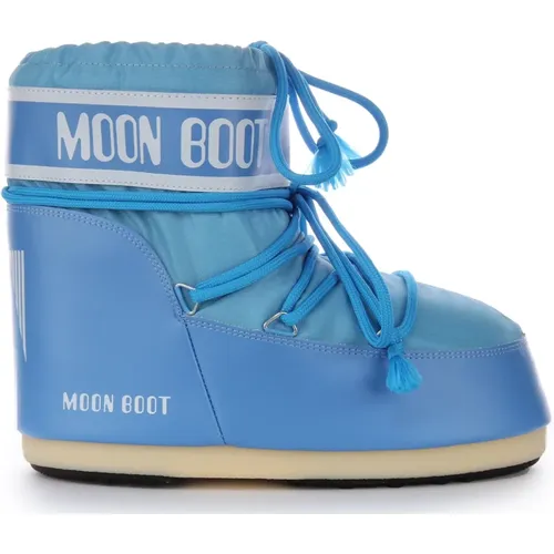 Blaue Ikonische Winterstiefel Damen , Damen, Größe: 39 EU - moon boot - Modalova