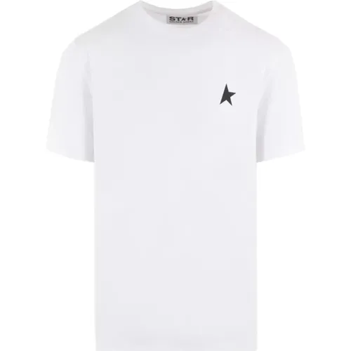 T-Shirts, male, , Size: L Classic T-shirt - Golden Goose - Modalova