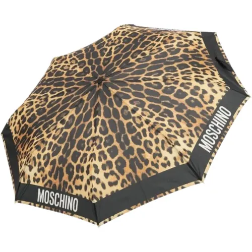 Kids Umbrella with Logo Print , female, Sizes: ONE SIZE - Moschino - Modalova