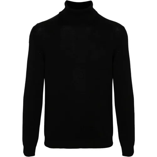 Schwarze Pullover für Männer , Herren, Größe: XL - Roberto Collina - Modalova